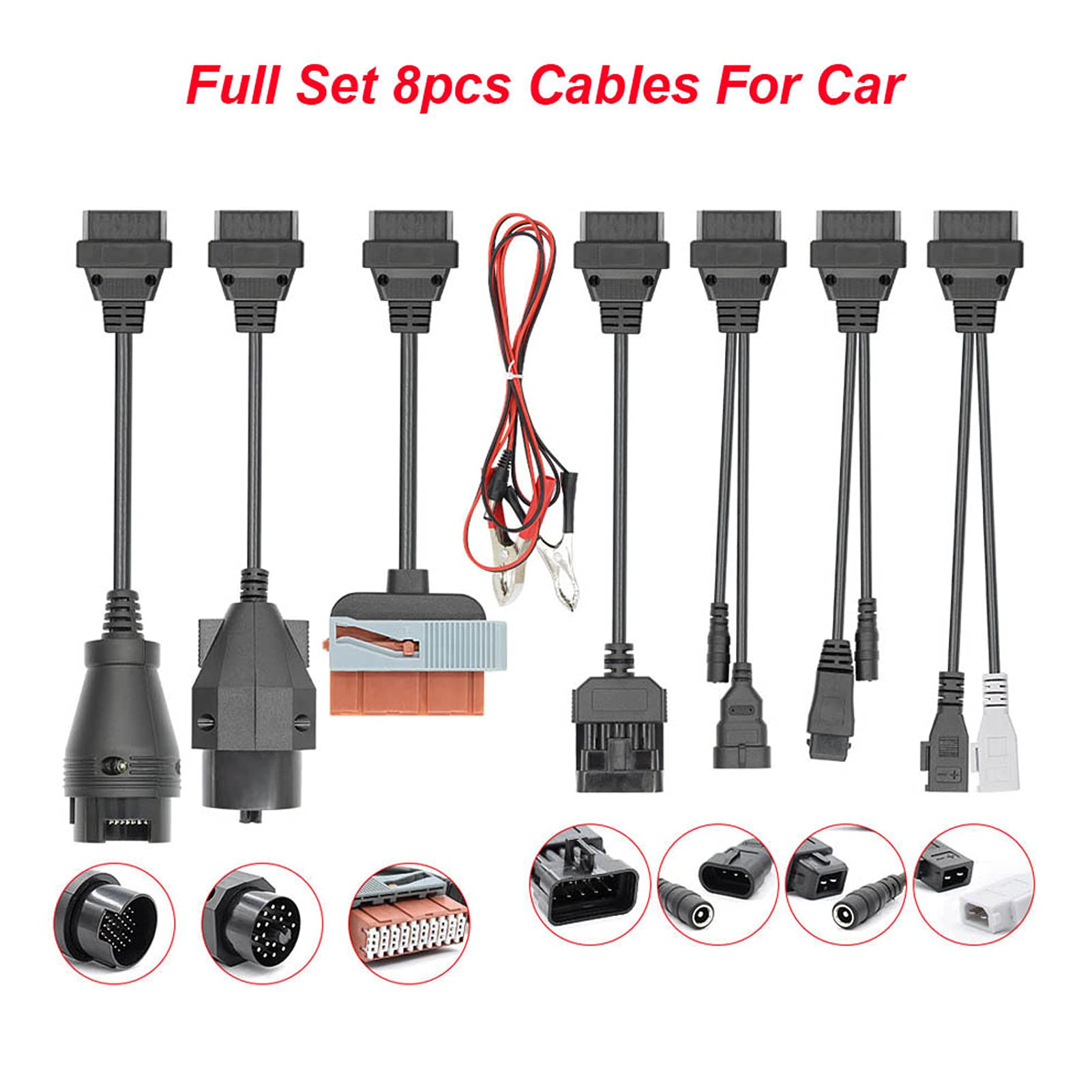 PACK 8 CABLES CARS